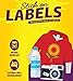 Personalized Waterproof Name Labels. Press and Stick Custom Name Stick on Clothing Labels (90 Count, Medium (1