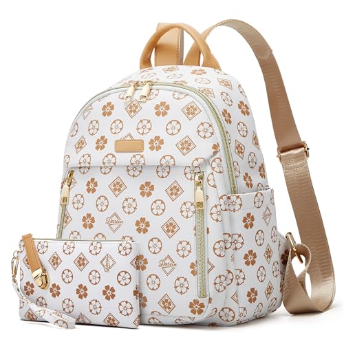 Makes Mini Backpack for Women, Stylish Daypack Purse Handbag Small Casual Daily Travel Bag, Lady Girls Gifts for Work School, 2pcs Sets