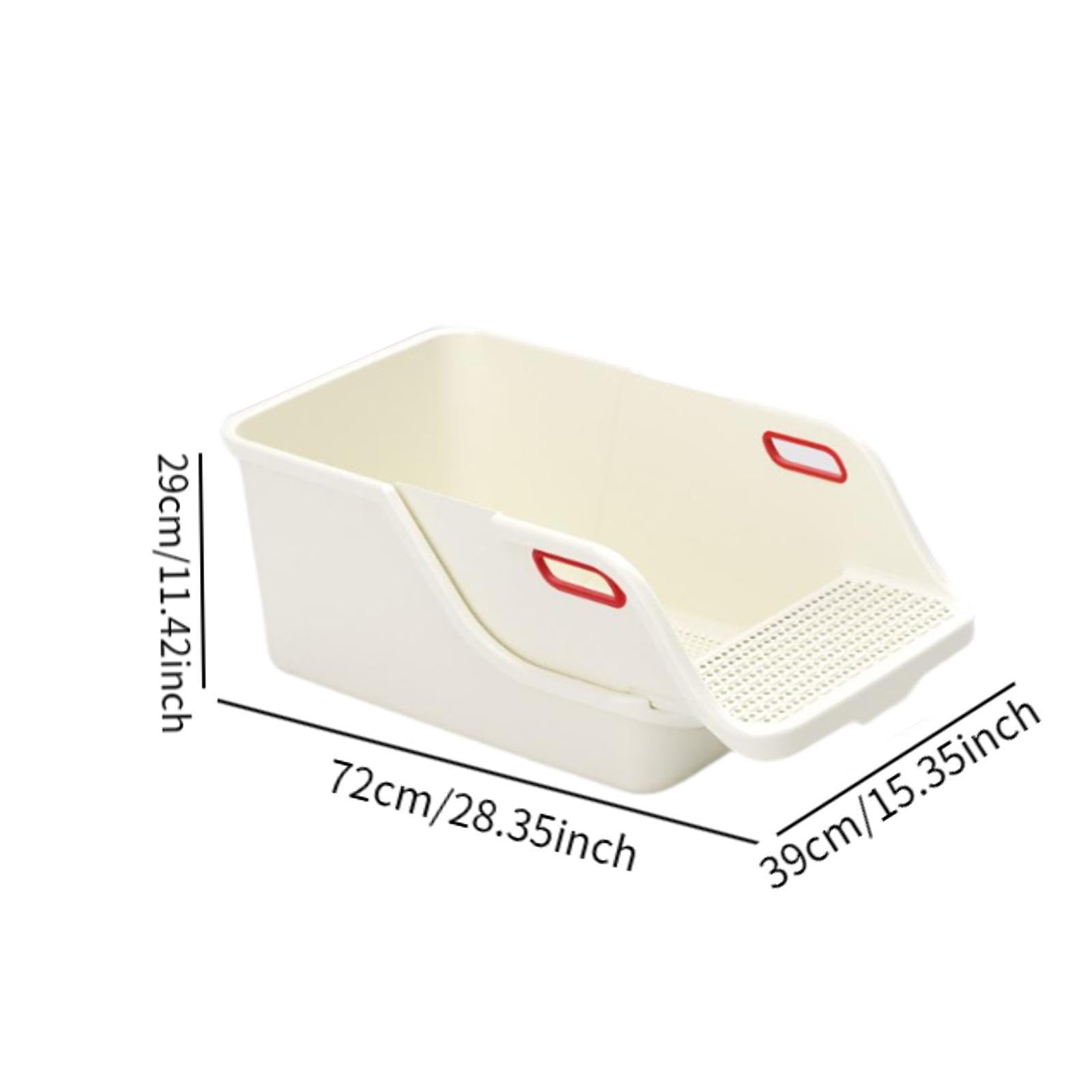Arenero para Gatos con Diseño Semicerrado, Base Desmontable, Bandeja Y Filtro de Arena Integrado, Apto para Mascotas.