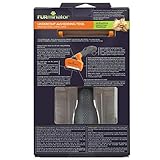 Furminator deShedding-Tool Hund Größe M Langhaar - Hundebürste für mittelgroße Hunde zur Entfernung der Unterwolle & Striegel für Hunde und Katzen - Fellpflege Bürste massiert sanft die Haut, Grau