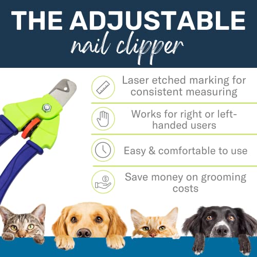 Zen Clipper Precise Safer Pet Nail Trimmer - Fully Adjustable Pet Nail Clipper For Dogs And Cats - Clips Only The Amount Of Nail You Chose Quick, Clean And Quiet Cut - Patented (Junior) #TOP6
