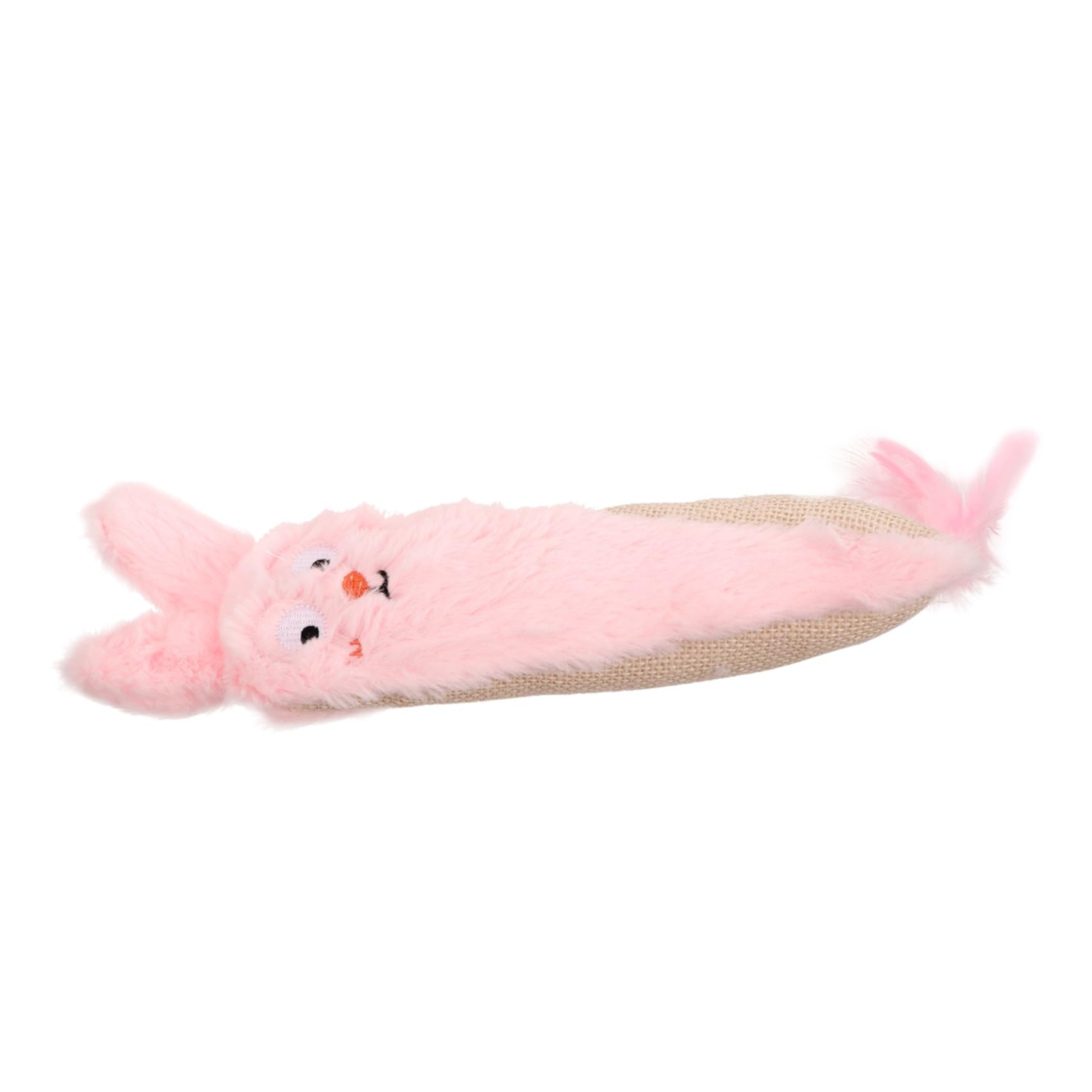 Jouet à Mâcher pour Chat avec Herbe à Chat Peluche Interactive Et Douce Forme De Lapin pour Intérieur Et Ennui