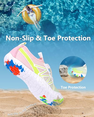 Image of Water Shoes for Women Men Quick-Dry Barefoot Shoes Breathable Aqua Socks for Swim Beach River Pool Lake Hiking Surfing Kayaking