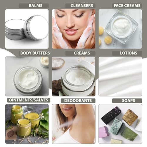 STEARIC ACID - 100 GR - Wird in einer Vielzahl von Produkten wie Lotionsriegeln, Cremes, Balsamen, Salben, Sticks und Kerzen verwendet