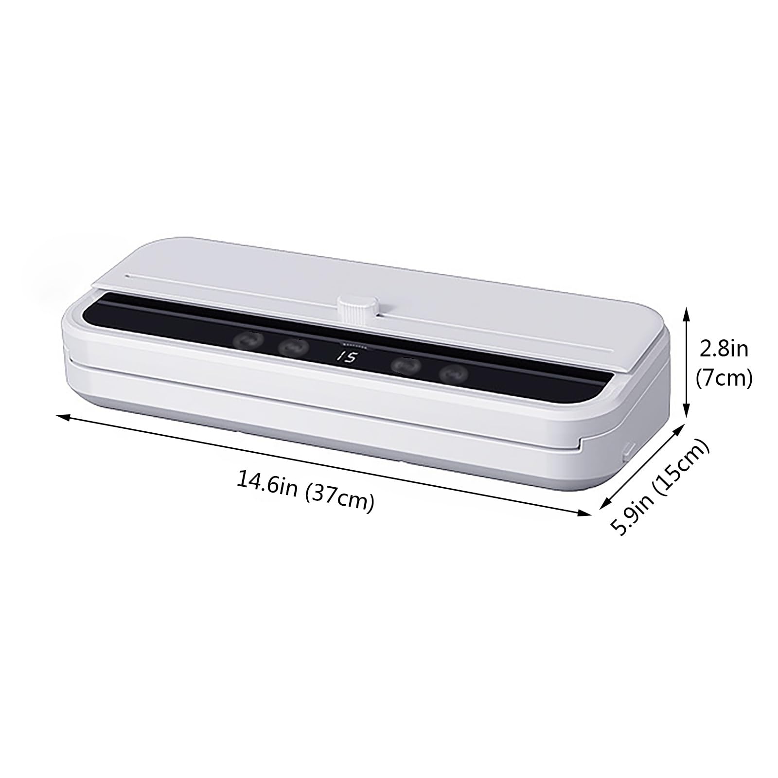 Portable Vacuum Sealer Machine, Automatic Food Sealer with Built - in Cutter, Dry/Wet Modes, Compact Vacuum Sealer for Food Preservation, Sous Vide & Meal Prep