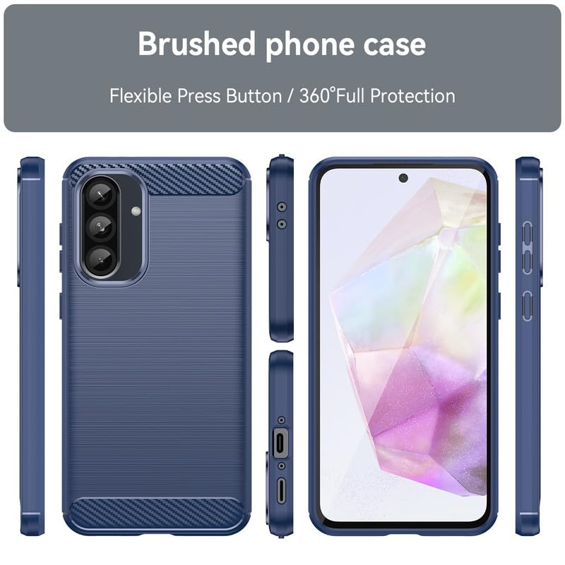 Image of Basic Case for Samsung Galaxy A36 5G / A56 5G (Carbon Fibre Blue)