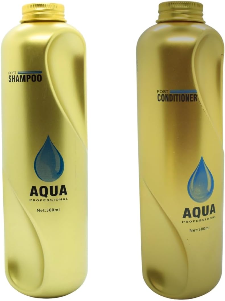 Aqua Gold Hair Treatment for Home Care Shampoo 500ml and Conditioner 500ml Combo Kit