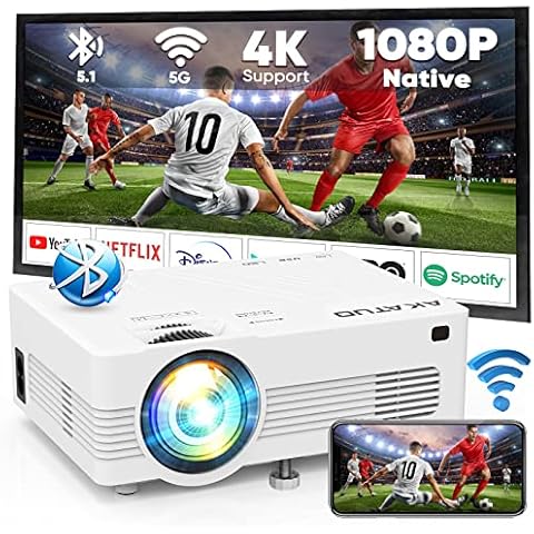 Proyector Portátil 5G WiFi Bluetooth AKATUO 8000 Lúmenes 1080P Cover