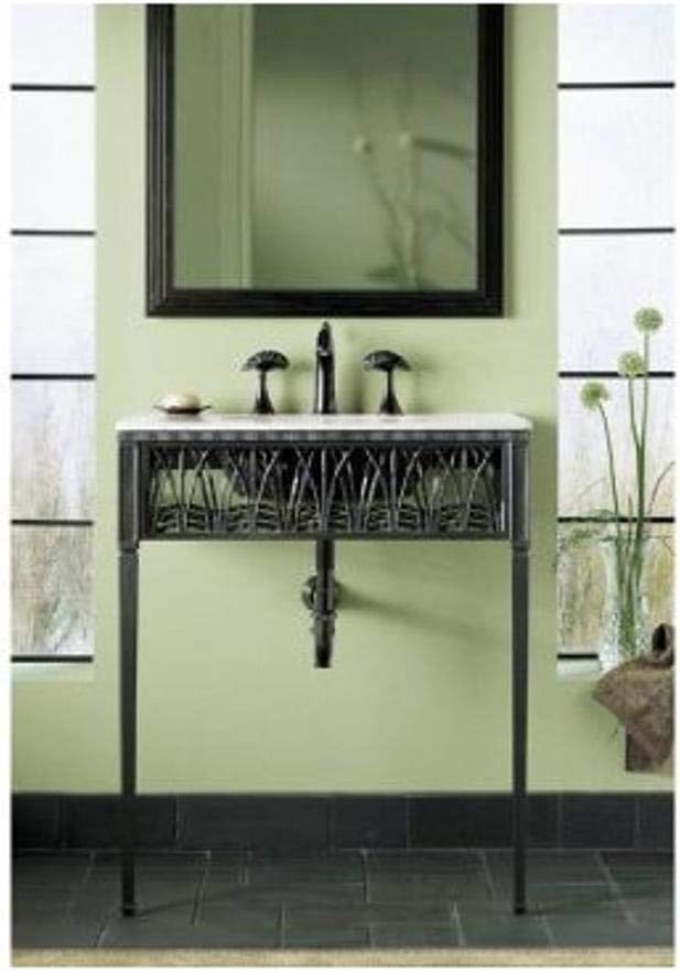 Kohler K6890P5 Cattails Iron Console Table Legs/Apron/Frame, Iron