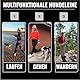 Joggingleine Mit Bauchgurt für Grosse und Mittelgroße Hunde Bis 60 kg - Laufgurt Zum Joggen Mit Bungee Leine - Canicross Gürtel/Leine