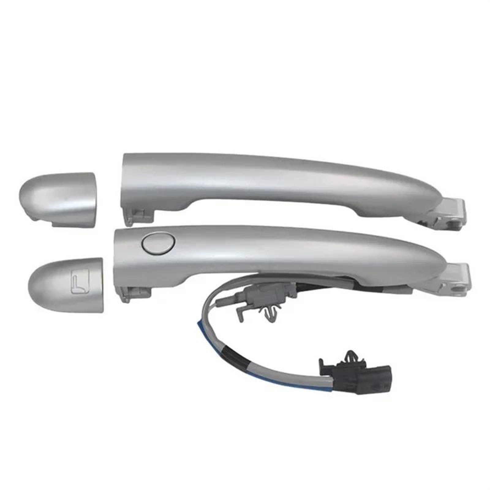 Couvercle De Poignée De Porte Gauche Pour Renault Koleos (2009-2018) - Plastique Argent - Installation Plug & Play - 5