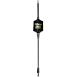 Antennas 305-495 T2000 Series 3500 Watt Trucker Antenna Mobile CB Replacement Antenna Steel Whip, AM-FM Ready, Black