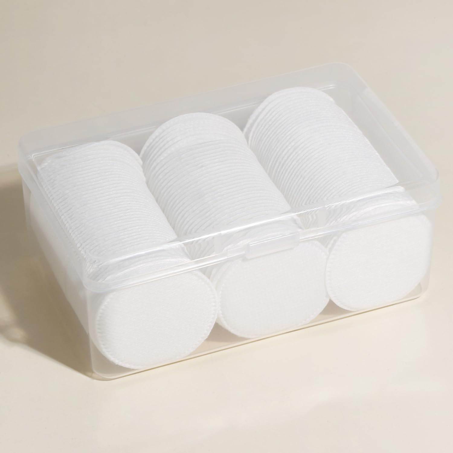 120pcs Disposable Cotton Rounds, Hypoallergenic, Round Makeup Remover Pads, 6 * 6cm, for Facial Care, Makeup, Skincare, Home Or Travel, Cotton Pads, Cotton Pads for face, Makeup Remover Pads — view 7