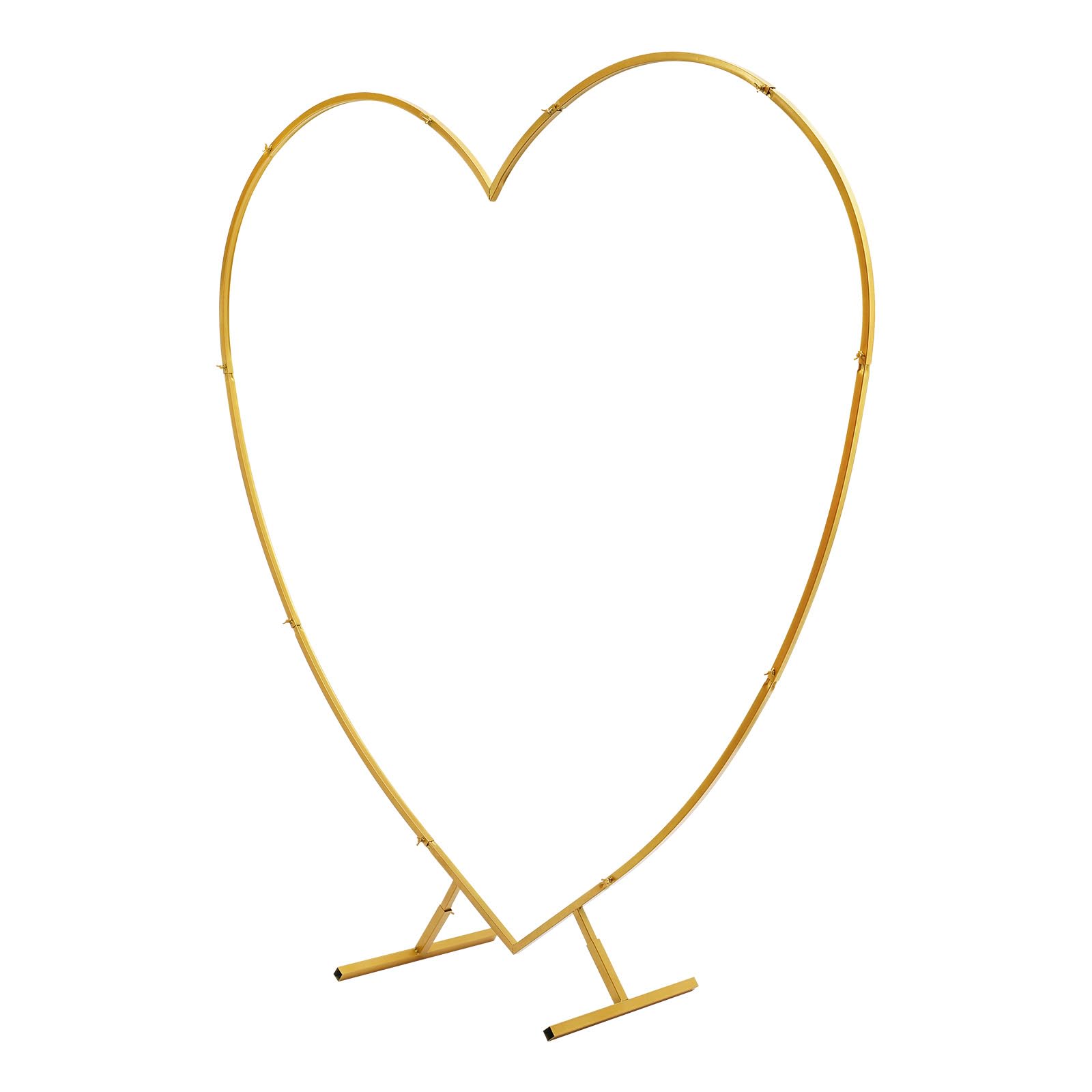 Hochzeitsbogen Ballonbogen Traubogen 5-10kg Tragfähigkei Dekoration für Hochzeiten Jubiläen Geburtstagsfeiern usw 2 * 2.1m (Gold)