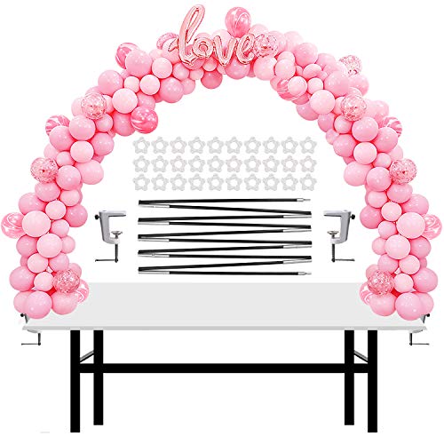 IDAODAN Table Balloon Arch Kit Adjustable for Baby Shower, Birthday, Wedding, Festival, Graduation Decorations Party Supplies Christmas Decorations