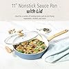 GoodCook Healthy Ceramic Titanium-Infused 11” Jumbo Cooker with Lid, Light Blue – Induction Cookware, Nonstick Cooking Pan, Food Cooker for Stir-Fry, Vegetables, Chicken, Steak, Sauces #2