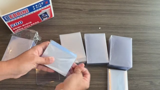Amazon.com: 100ct Semi Rigid Card Holders & 100ct Soft Sleeves for