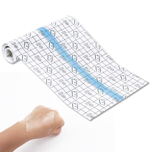 Vendaje Impermeable Transparente (15cmx2m), Vendaje para Tatuajes, Apósitos Adhesivos Impermeables para Heridas, Adhesivo Tatuaje, Fixomull Transparente, Protección Agua Deportes Natación Ducha