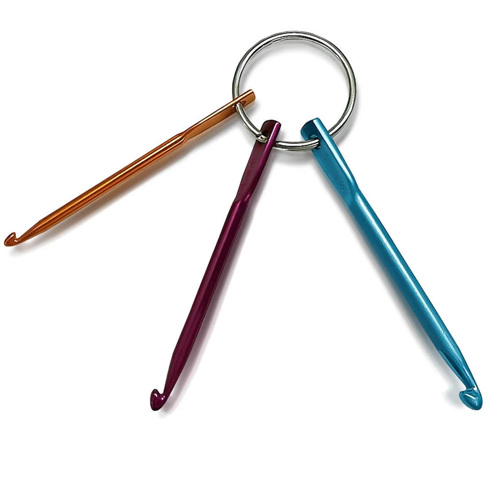 Juego de agujas de tejer circulares de acero inoxidable, juego de agujas de tejer circulares intercambiables, juego de herramientas de manualidades (juego de 2)