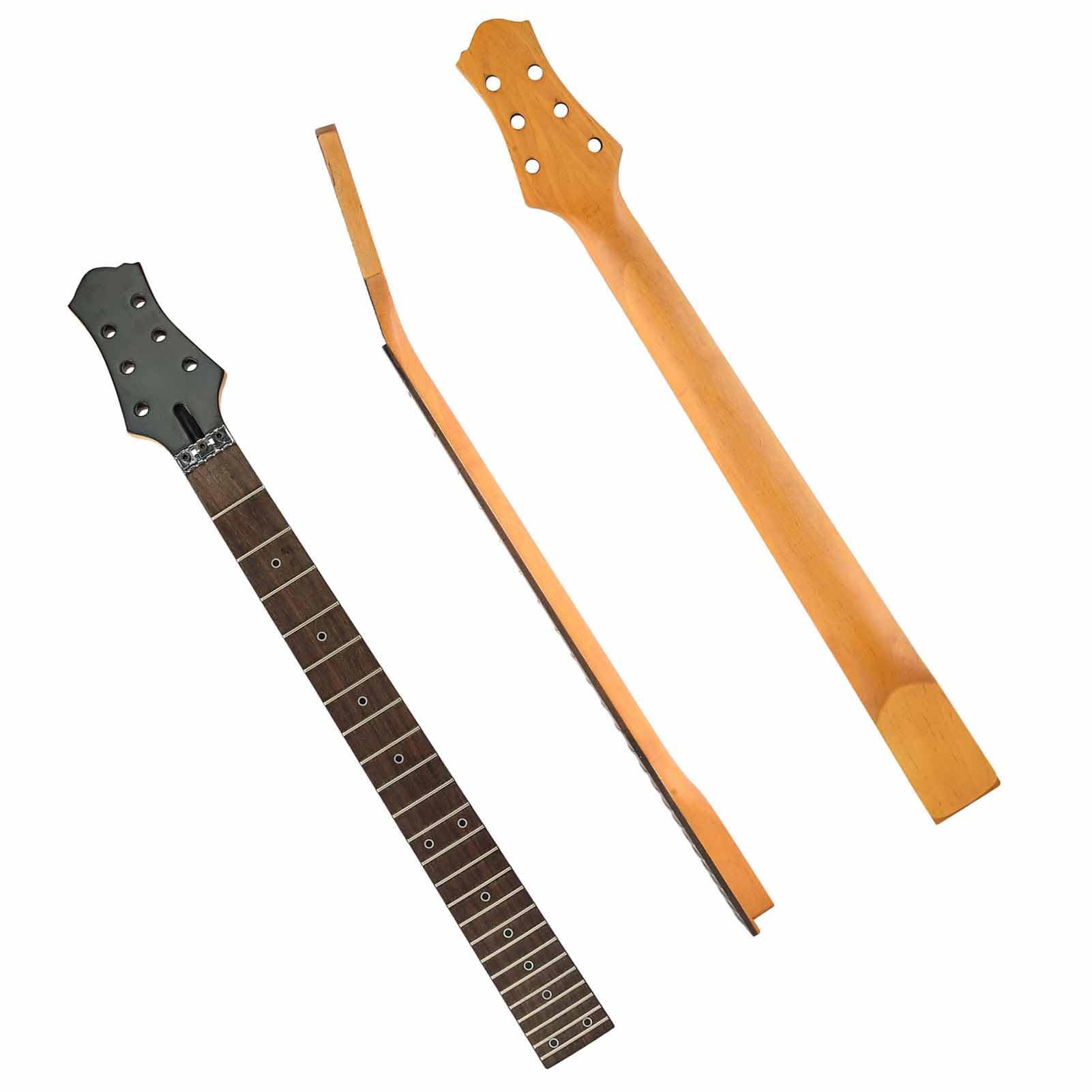 Generic 24-progowy, Matowy Klonowy Gryf Gitarowy do Płyt LP z podstrunnicą z palisandru. Łatwa Instalacja dla Projektu DIY (A)