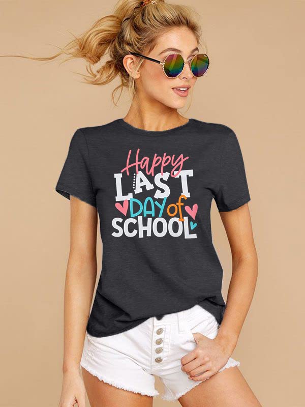 Last Day of School Teacher Shirt Funny Teacher Tshirts Teachers Day Tees Teacher Life Casual Tops - image 7