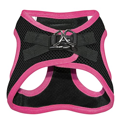 Image of Voyager Step-in Air Dog Harness - All Weather Mesh Step in Vest Harness for Small and Medium Dogs by Best Pet Supplies - Pink Trim, M (Pack of 3)