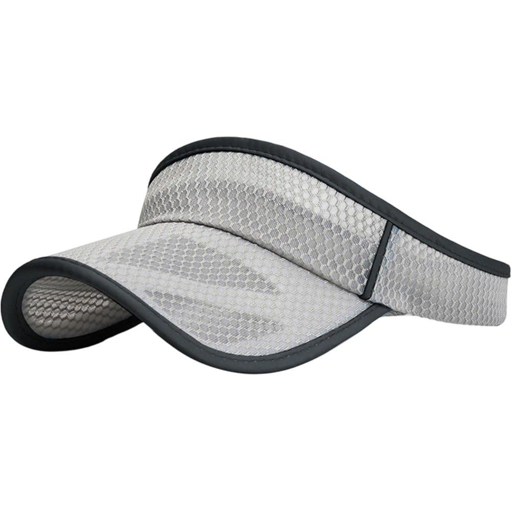 Sslvya Sport Sun Visor Hats for Women Men Mesh Empty Top Baseball Cap Lightweight Sun Hat for Tennis Golf Running Beach