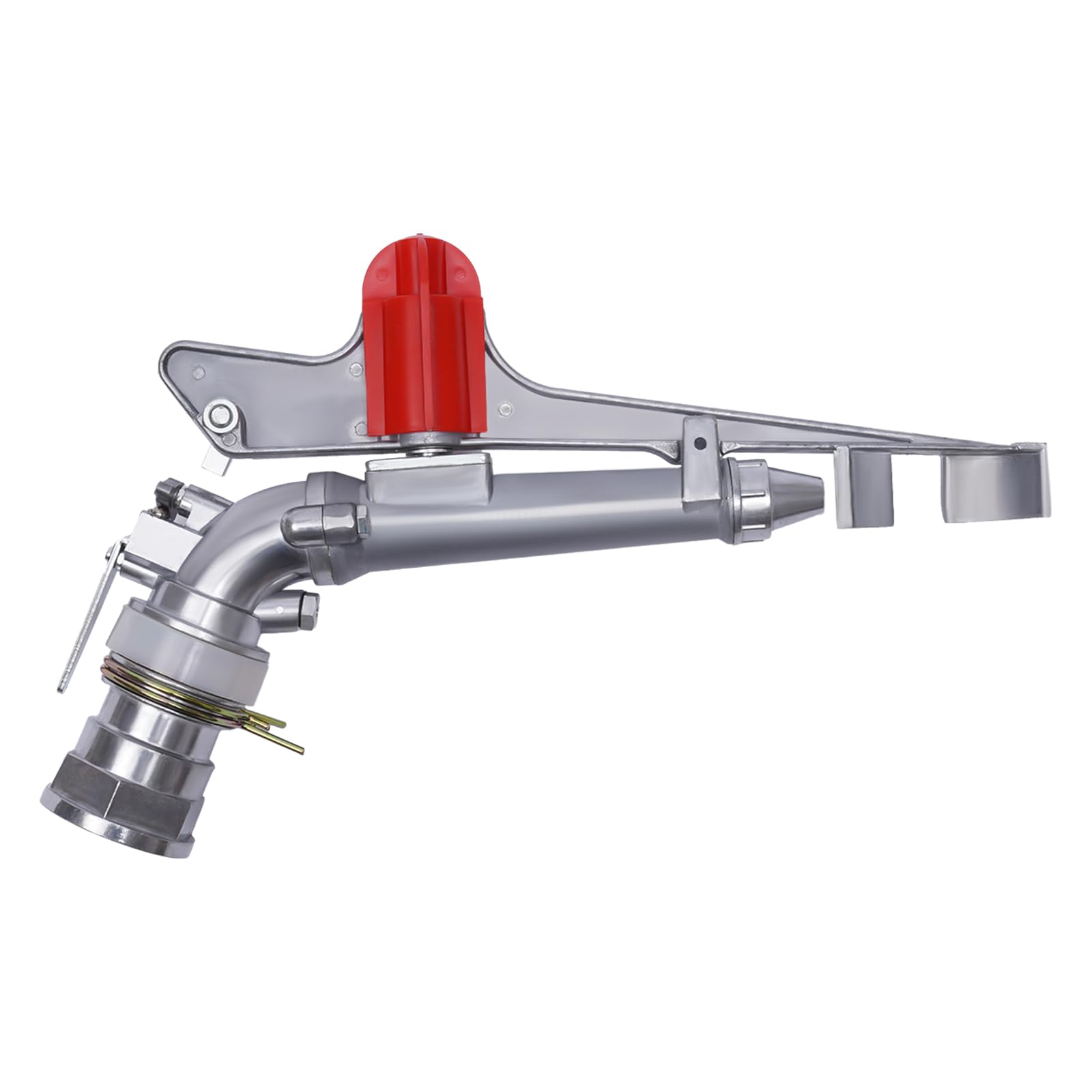 Pistolet natryskowy 5 cm, nawadnianie rolnicze, duża powierzchnia, podwójna dysza, zraszacz regulowany 360°, do gospodarstw, sadów, ogrodów herbacianych, leśnictwa, sadzonek