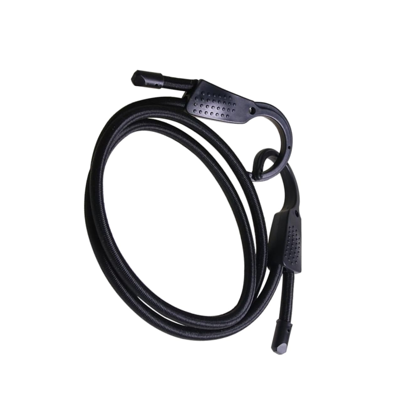 OKUMEYR Car Clotheslines Adjustable Bungee Cord Travel Clothesline for Car with Hook Elastic Rope for Outdoor Use Black Color