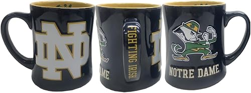 Miniatura 12 de Nebraska Cornhuskers - Taza de cerámica en relieve (3D) de 16 onzas, color rojo