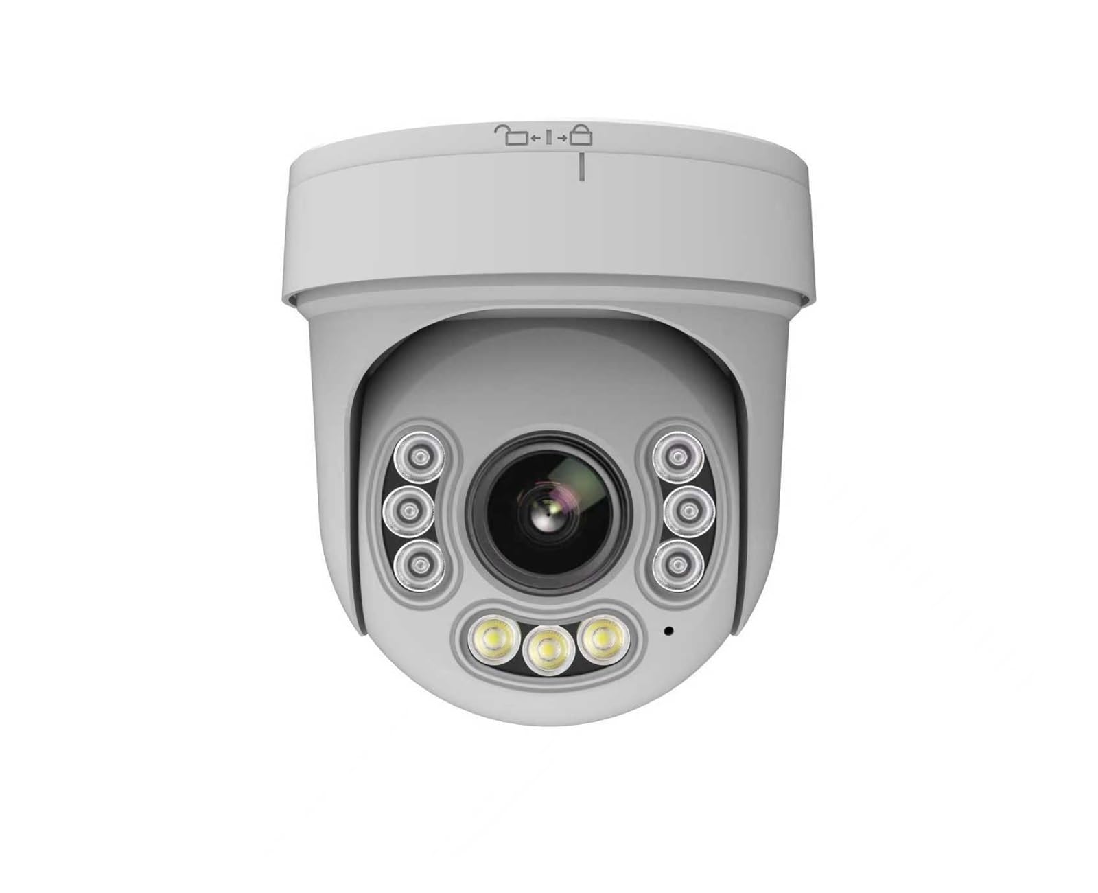 Oshpmbdlyfj One Color 30X Zoom 4K 8Mp Wifi Poe Auto Tracking Ip Camera Ptz Speed Dome Ip Camera Outdoor Sd Card P2p(White)