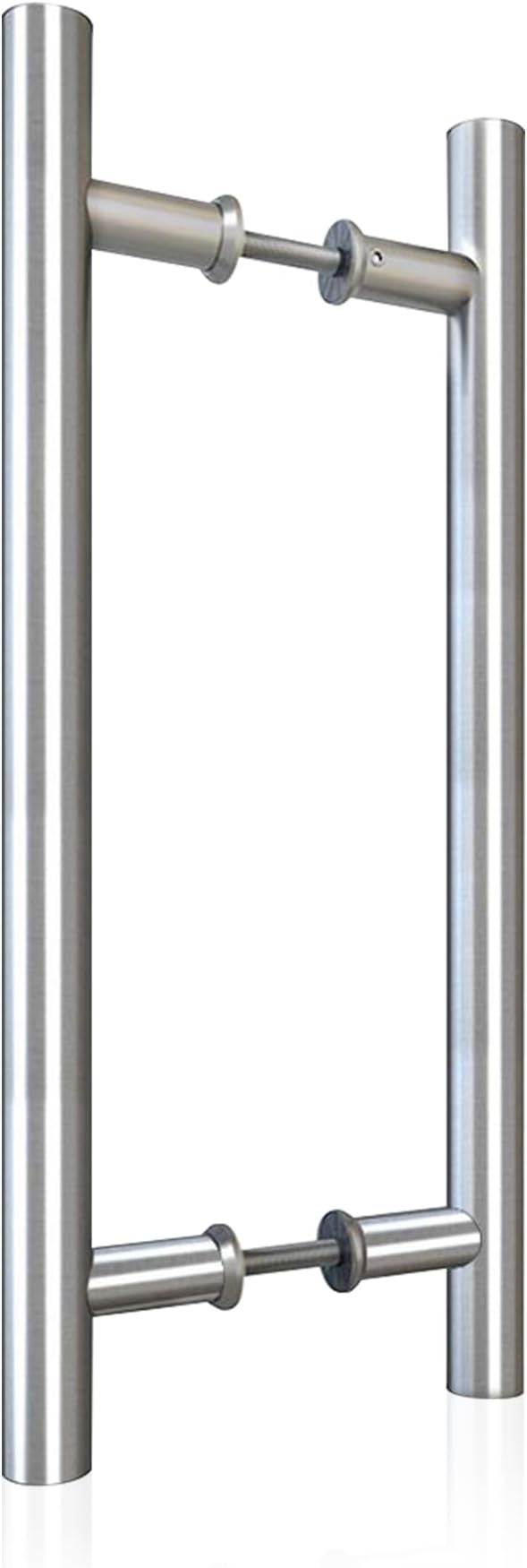 JUBEST 16" Push Pull Door Handle Stainless Steel,Double Sided H Shape Sliding Door Handle, Heavy Duty Swing Door Handle