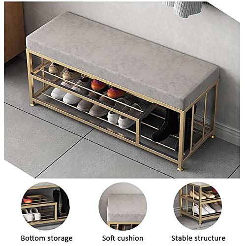 Banc de rangement pour chaussures d'entrée moderne contre le désordre - 5