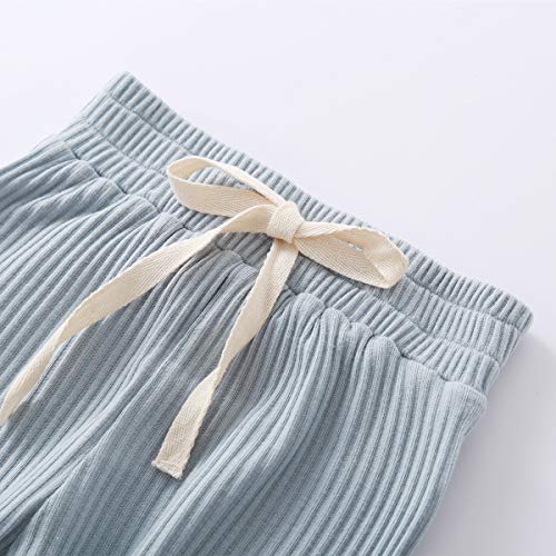 Baby Newborn Girls Boys Long Sleeve Clothes Striped Romper & Pants Set Infant Fall Winter Cotton Outfits (B-Blue, 0-6 Months) #TOP5