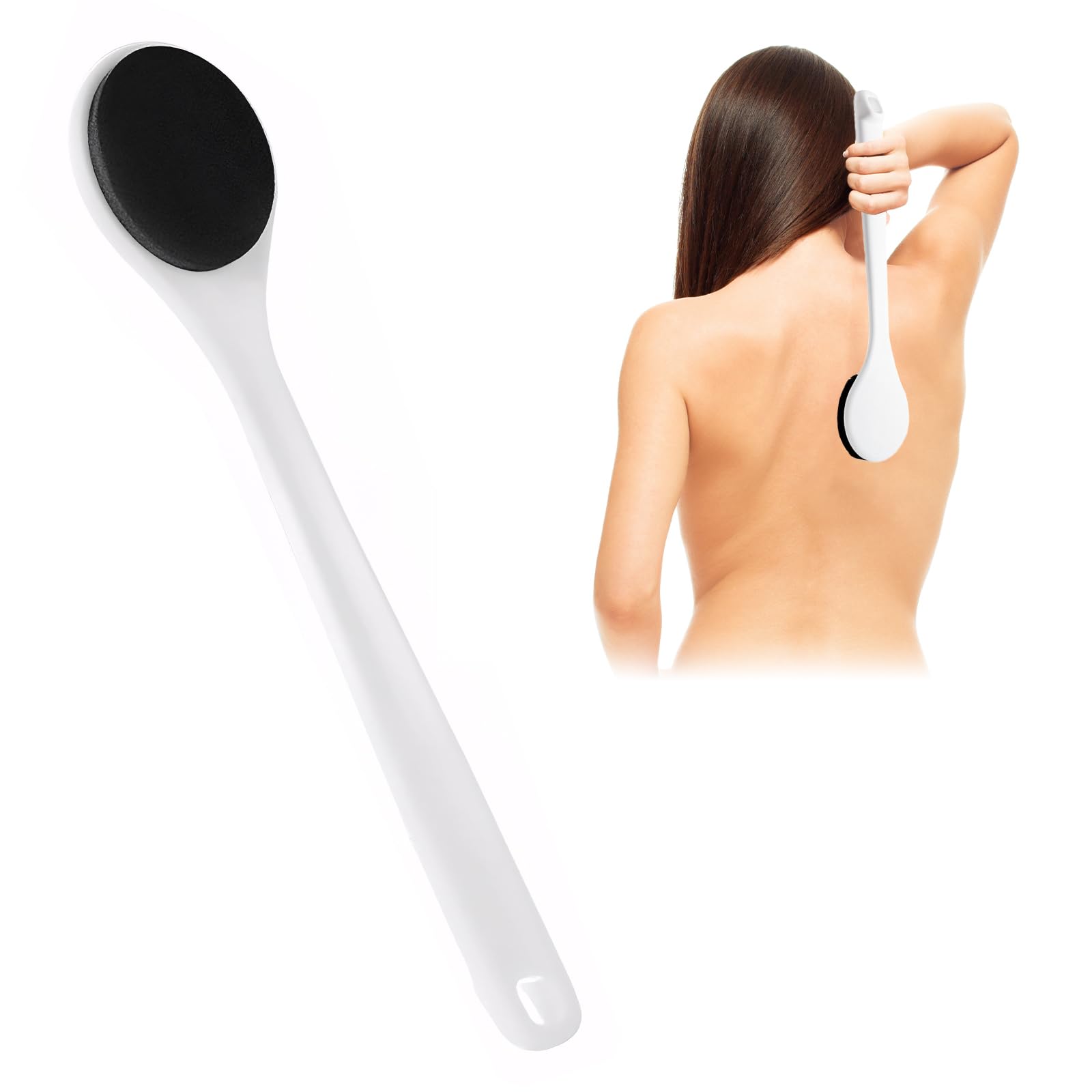 Lotion Applicator for Back,Back Cream Applicator,Cream Applicator for Back,Extended Handle Design,Back,Foot and Leg Lotion Application,Suitable for a Variety of People (35.5 * 7.5cm)