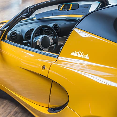 7 Inch Snow Mountain Tree Stickers For Car, Mountains Graphic Logo Decals, Premium Badge Decals For Car Trunk Tailgate Emblem, Auto Decoration Accessories Universal For Suv, Laptop, Wall, Truck (White Mountain/1 Pcs) #TOP4