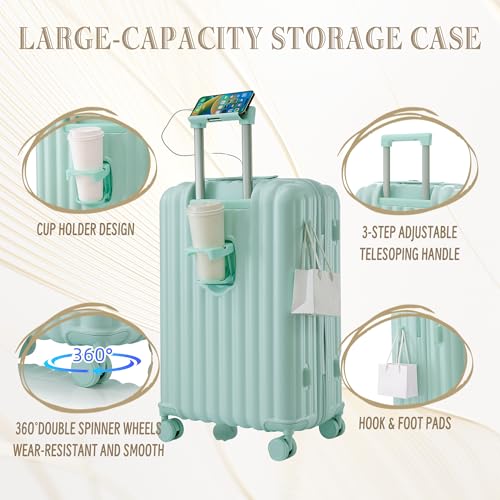 Image of 3-Piece ABS Hardshell Luggage Sets Lightweight, Tough & Scratch-Resistant
