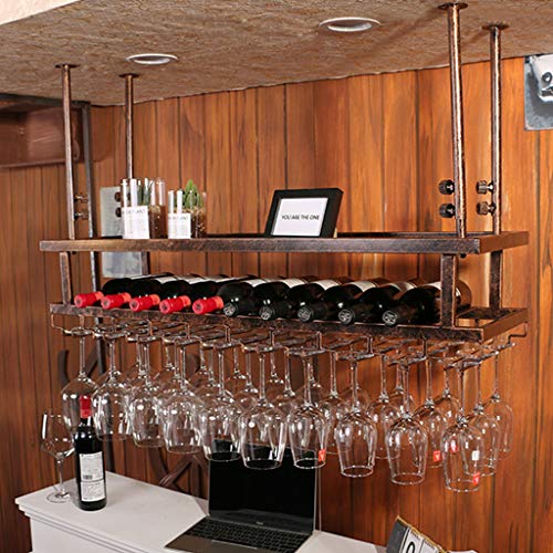 Soporte para botellas de vino 2 niveles de hierro miniatura 5