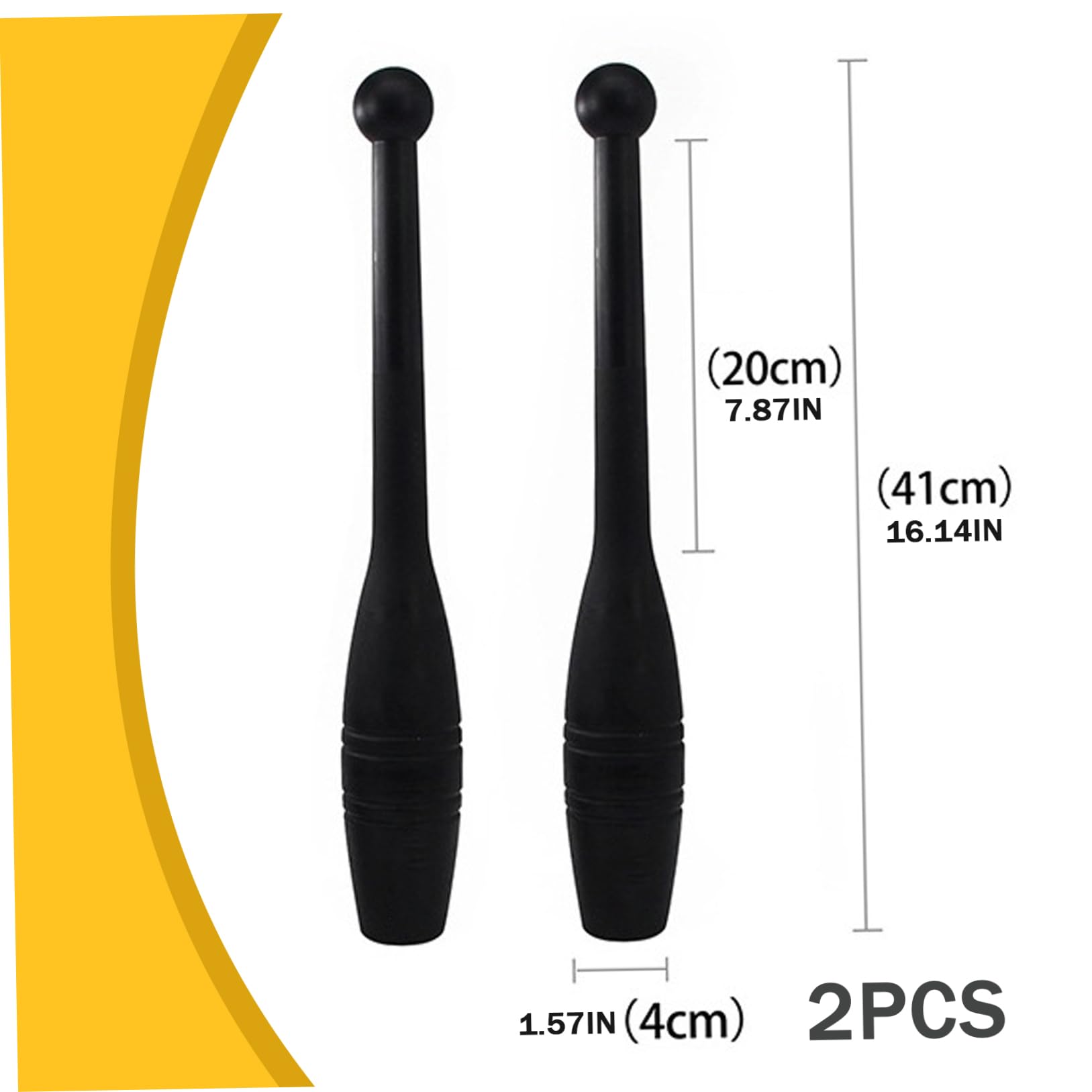 Bastone con Peso per Esercizi, Indian Clubs 2 Pezzi Workout Mace 1 libbra Tight Grip Weighted Workout Bar Heavy Duty Plastic Mace Riutilizzabile Weighted Club per Esercizi