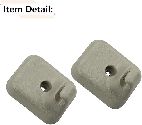 Miniatura 5 de RLB-HILON Clip de retención para visera solar AL3Z1504132AA compatible con Ford F150 de 2009 a 2014, color beige-gris, 2 unidades