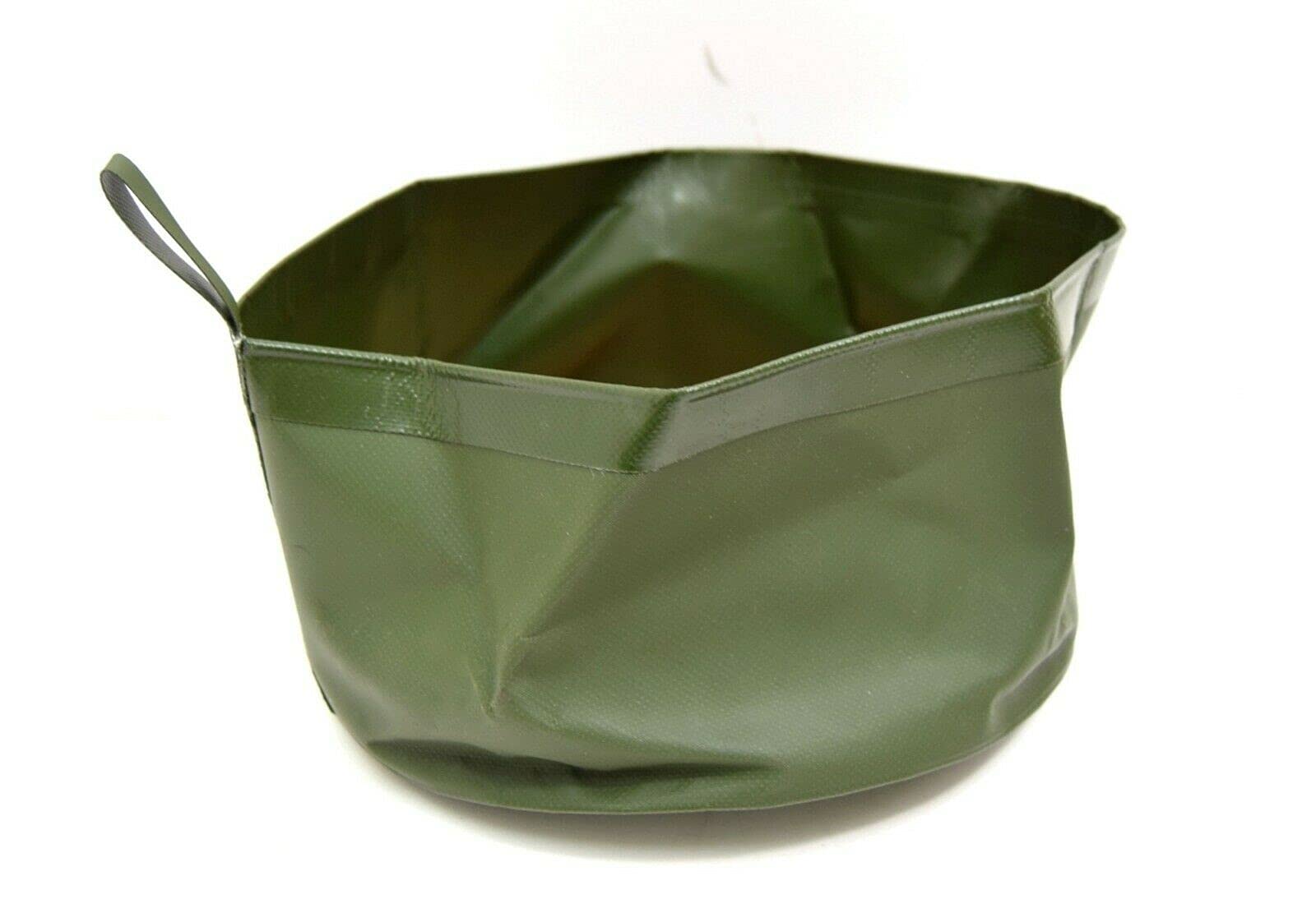 Military Surplus Collapsible PVC Camping Washing Bowl – Foldable Outdoor Wash Basin | Portable Water Container for Camping, Hiking, Fishing, Travel & Bushcraft Use