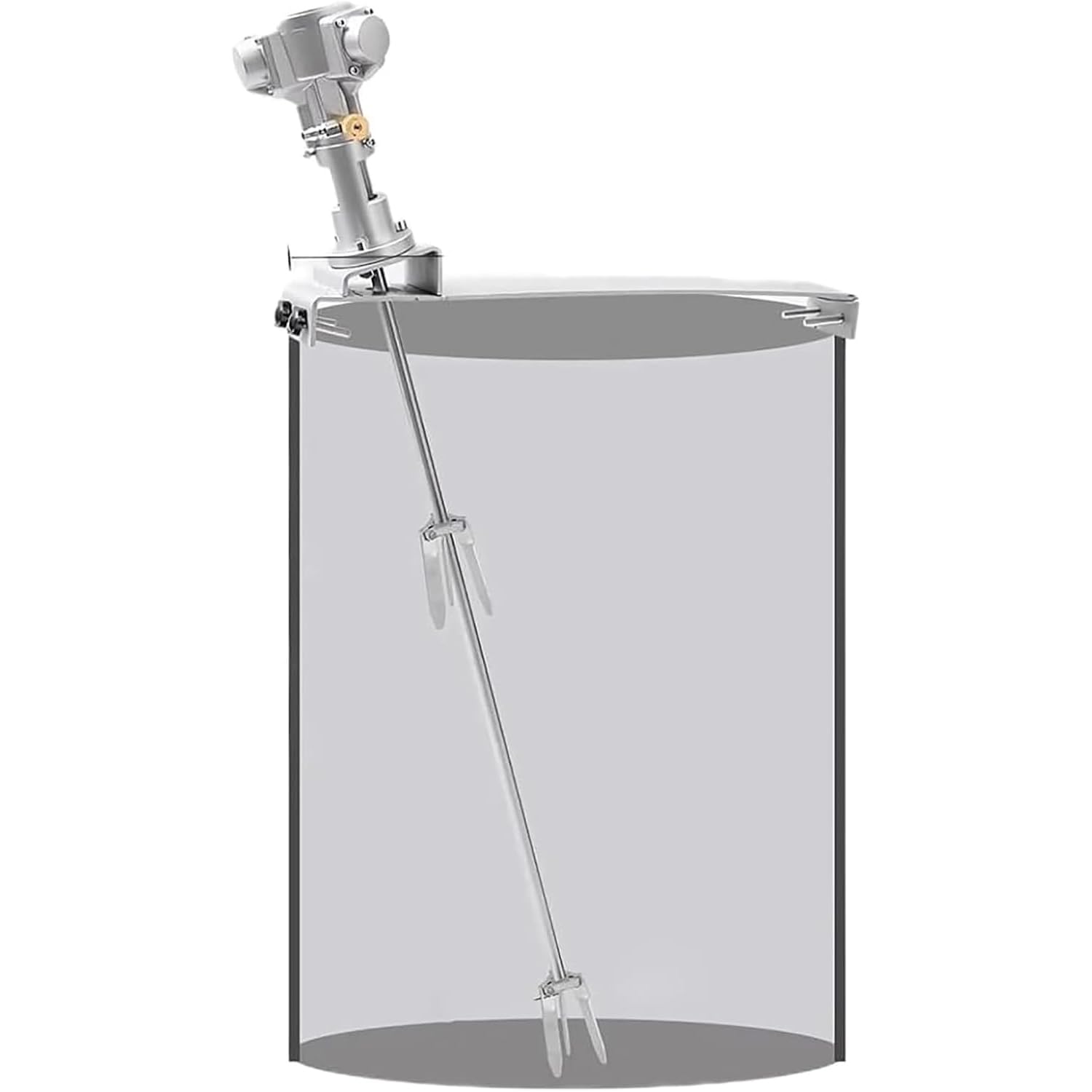 Mezclador de pintura neumático, agitador de aire de 50 galones con 2 hélices plegables, 50-2800 rpm para tinta, líquidos viscosos, tinte y disolución química