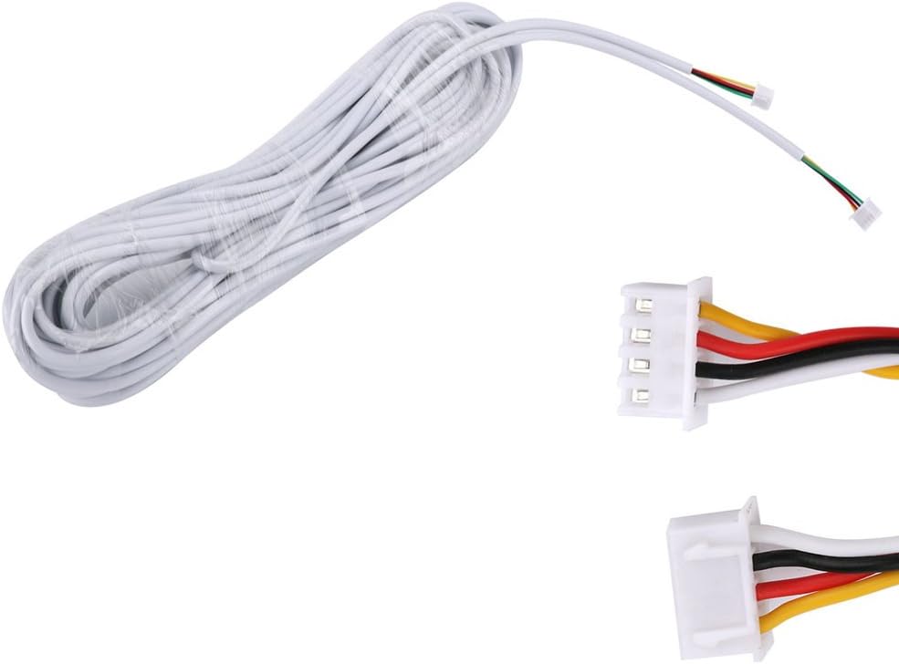 MOUNTAINONE 15M 2.54 * 4P 4-core wire cable for video intercom Color Video Door Phone doorbell wired Intercom cable