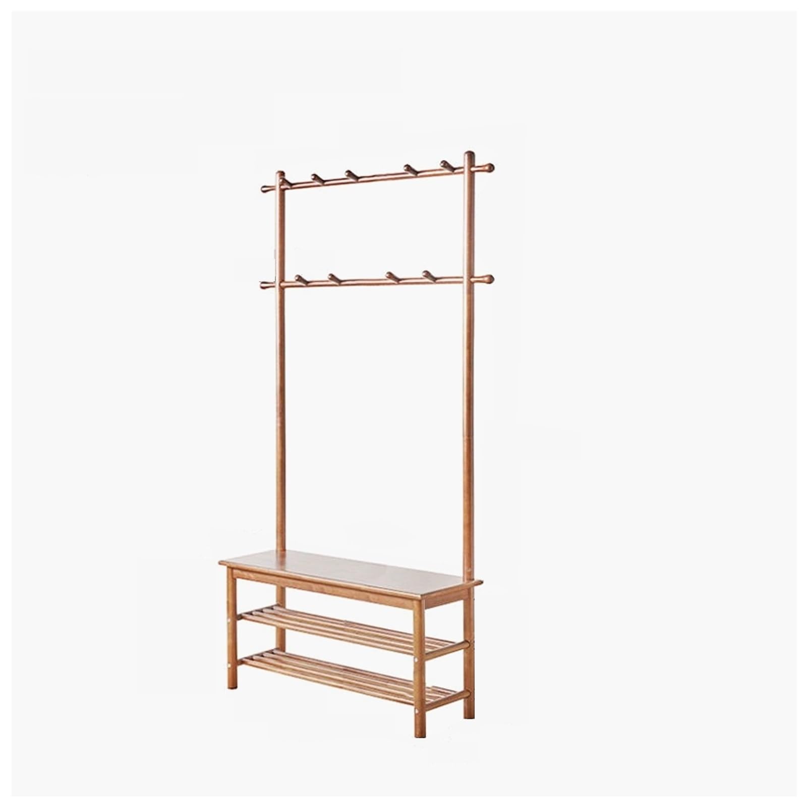 FGXHHS Entryway Hall Tree with Bench and Storage, 3-in-1 Coat Rack, Shoe Storage，Coat Hooks Side Hooks, for Hallway, Entryway, Bedroom(B,L80*W30CM/L31.4*W11.8IN)