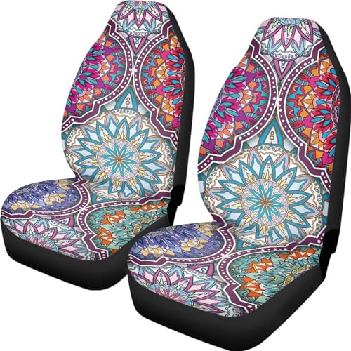 Housse couverture couvre sieges respirantes mandala pour voiture et camion