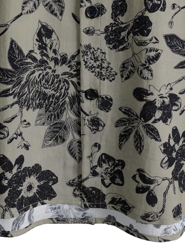 Image of JOTOOK Mens Hawaiian Shirt Short Sleeve Button Down Tropical Shirts Casual Floral Summer Beach Shirt