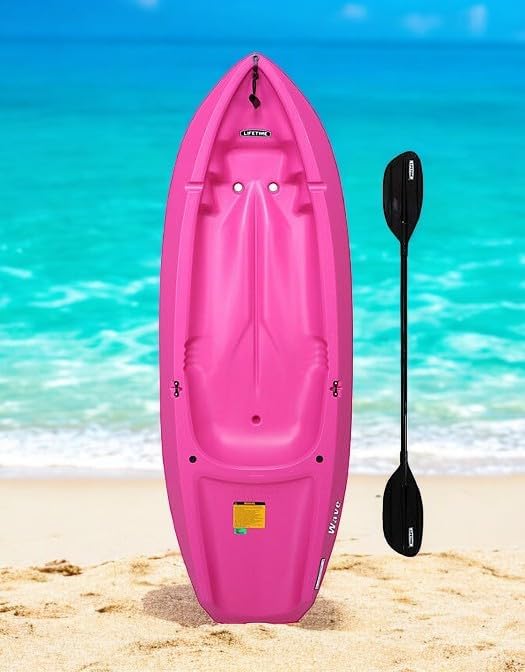 The Wave 6' Youth Kayak with Paddle. Designed for Stability and Safety, It's The Perfect Choice for Youth Ready to Conquer The Water