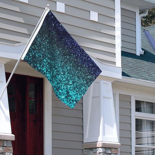 Drapeau pour extérieur robuste 1,2 x 1,8 m grand format double face bleu