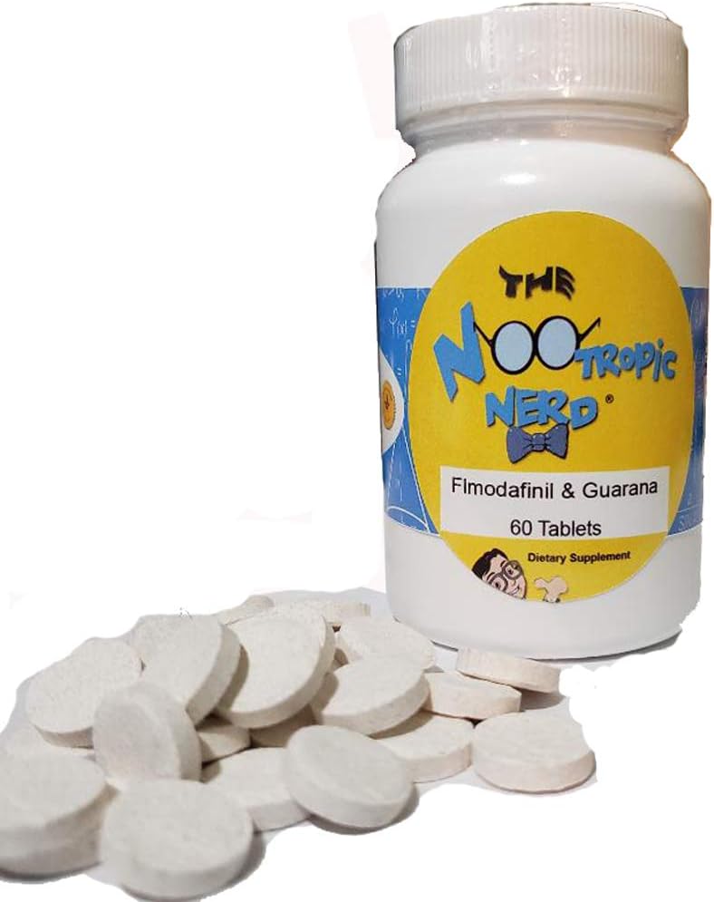 Flmodafinil and Guarana Tablets - 60 Count - 75mg
