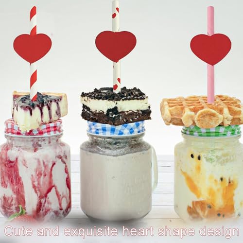 Pitillos Desechables con Forma de Corazón, 40 Unidades miniatura 4